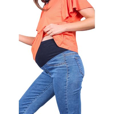 Imagen 2 del producto Jeans Maternal Pitillo Medium Light Azul