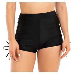 HIPSY - Short Traje De Baño Bikini Tiro Alto Pretina Con Straps