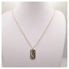 CAT JOYAS - Cadena enchapada en oro con colgante de luna y estrellas con circones