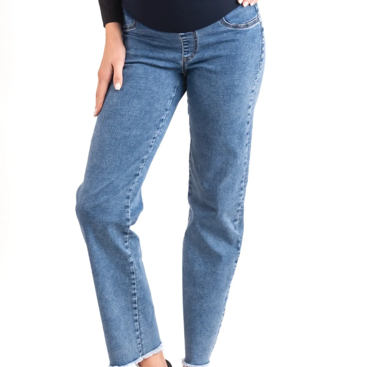 MADREMIA - Jeans Maternal Recto Azul Madremia