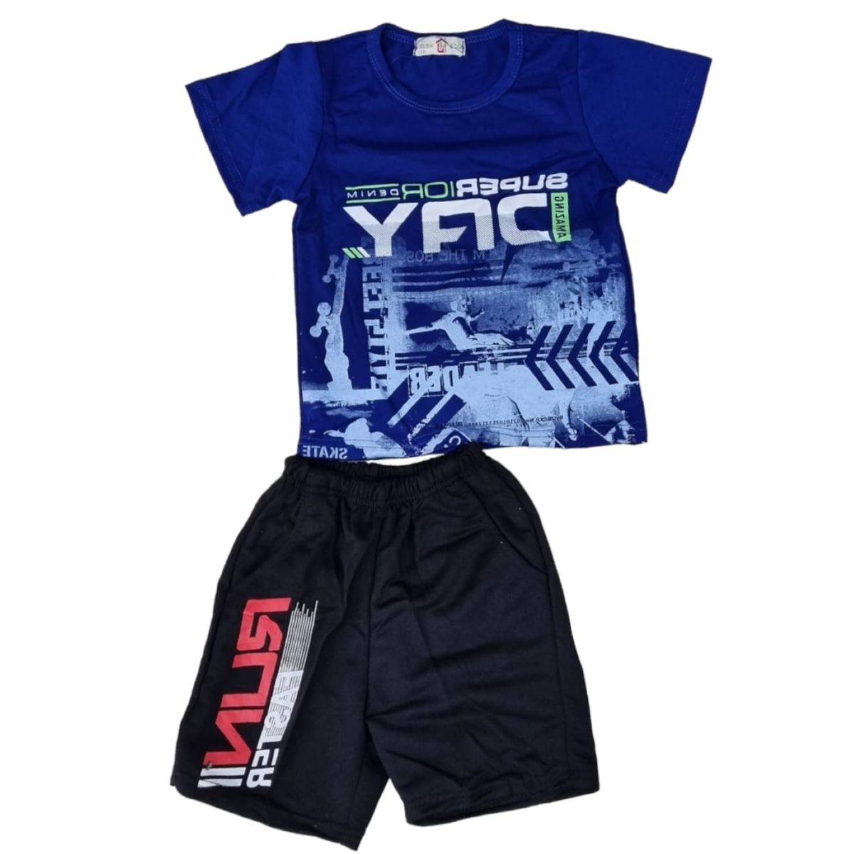 AGW - Pijama Niño Manga Corta Algodón Diseños Variados