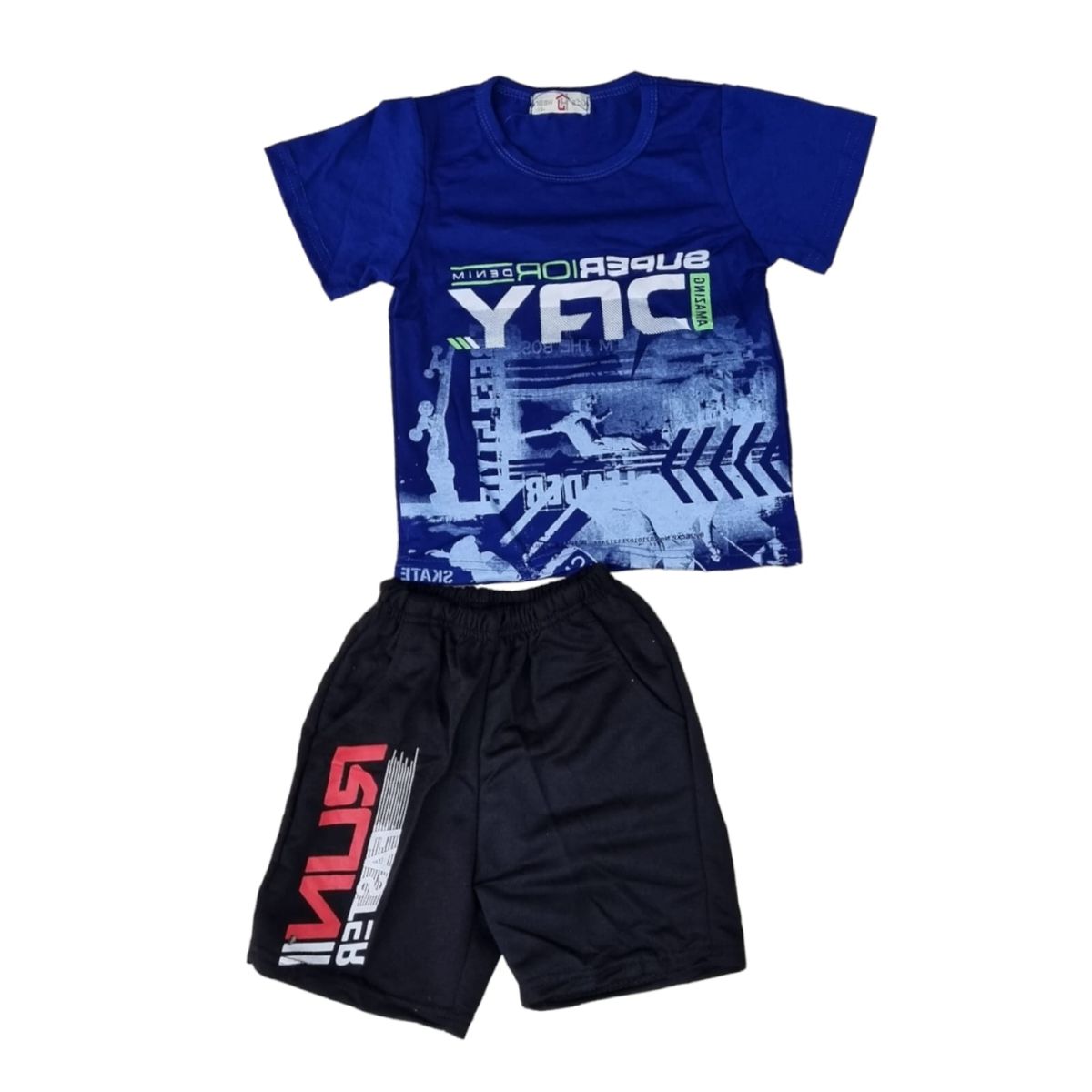 AGW - Pijama Niño Manga Corta Algodón Diseños Variados