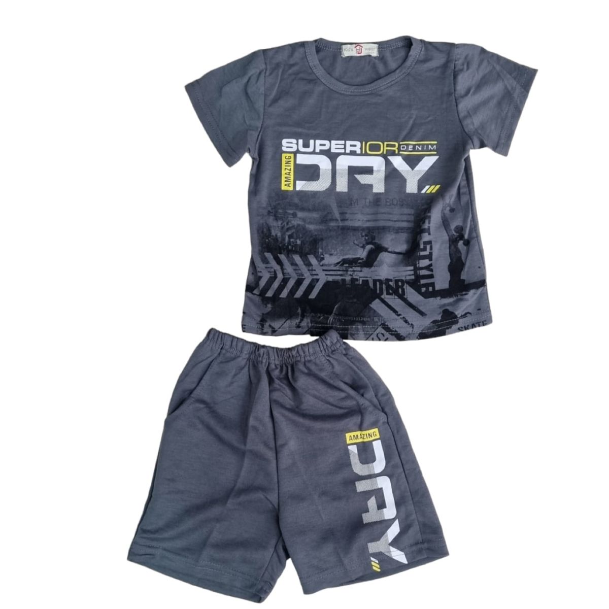 AGW - Pijama Niño Manga Corta Algodón Diseños Variados