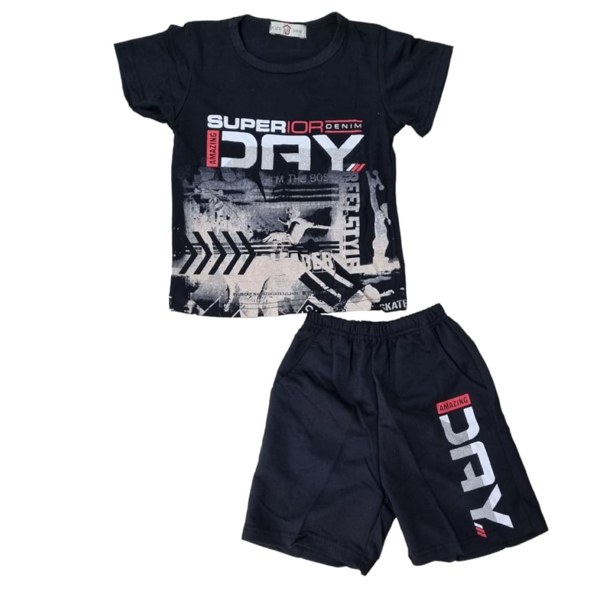 AGW - Pijama Niño Manga Corta Algodón Diseños Variados