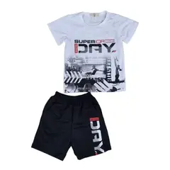 AGW - Pijama Niño Manga Corta Algodón Diseños Variados