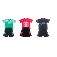 AGW - Pack 3 Pijamas Niño Manga Corta Algodón Diseños Variados.