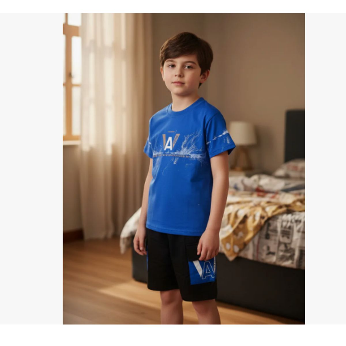 AGW - Pijama Niño Manga Corta Colores Surtidos