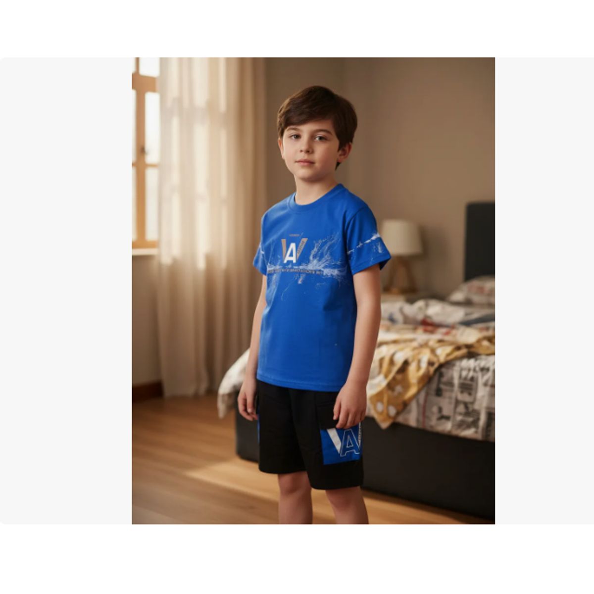 AGW - Pijama Niño Manga Corta Colores Surtidos