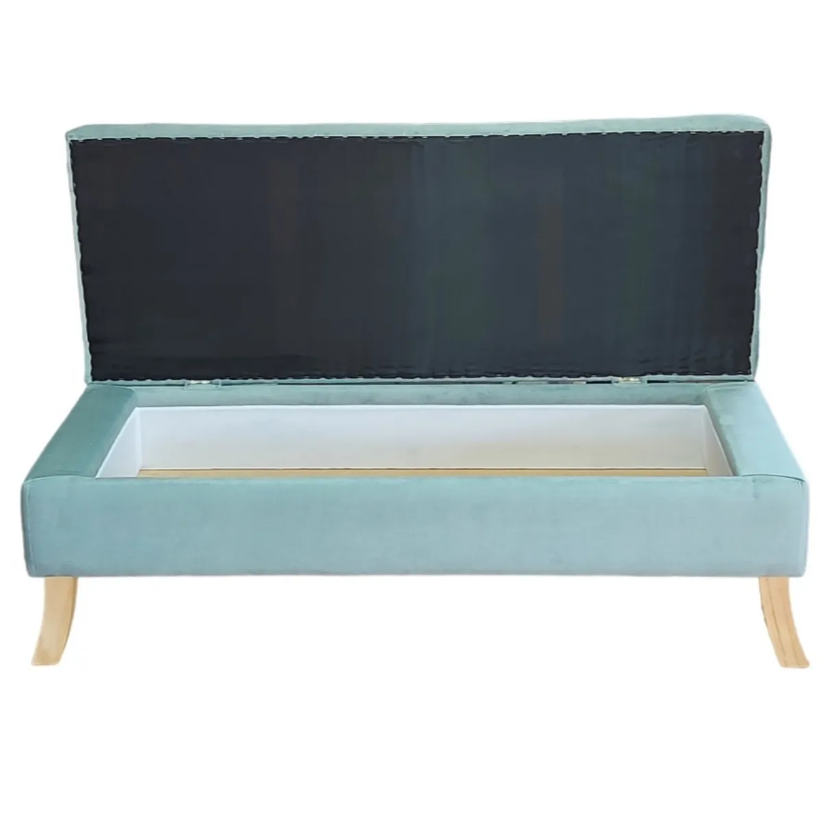 GENERICO - Banqueta Baúl Portofino Color Menta 119x45x45cm