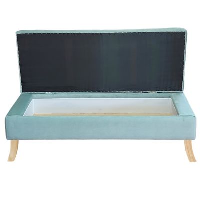 Imagen 2 del producto Banqueta Baúl Portofino Color Menta 119x45x45cm