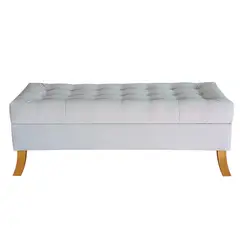GENERICO - Banqueta Baúl Portofino Color Gris Perla