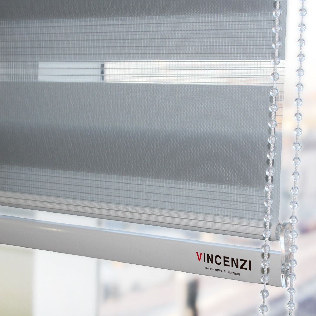 VINCENZI - Cortina Roller Duo Gris 120 X 120 Cm