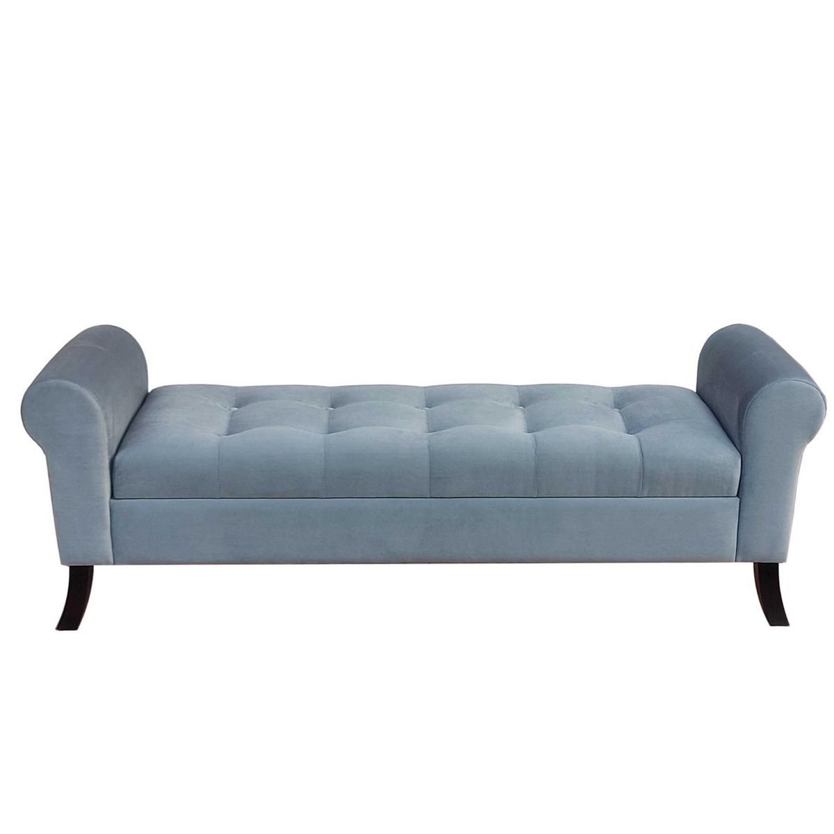 GENERICO - Banqueta Baúl Alejandria Color Gris Tamaño King 170x45x60cm