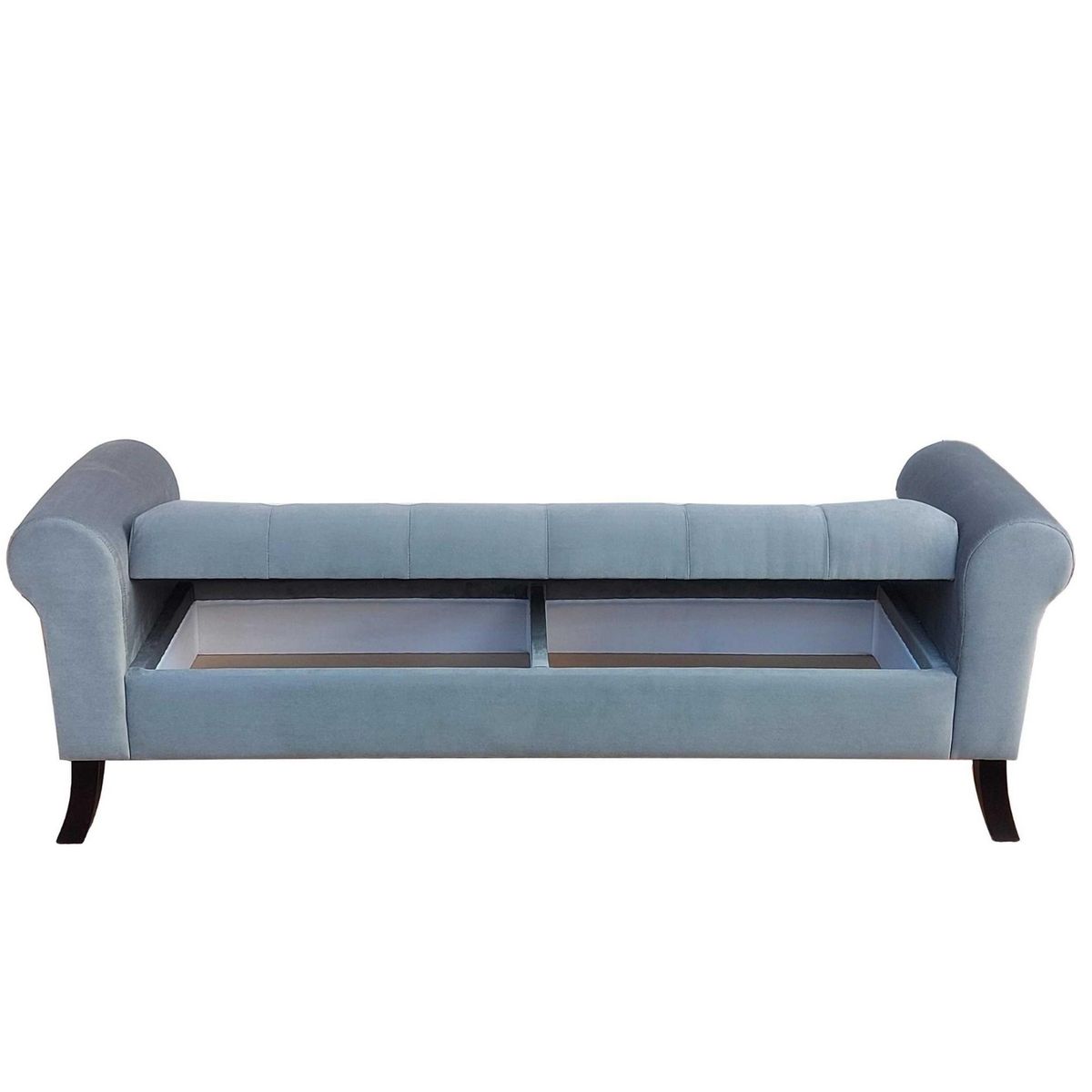 GENERICO - Banqueta Baúl Alejandria Color Gris Tamaño King 170x45x60cm