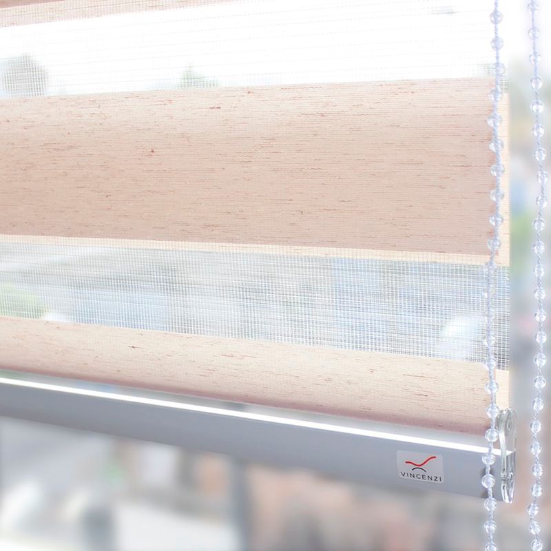 VINCENZI - Cortina Roller Duo 2 X 2.4M Gris Y Beige Vincenzi