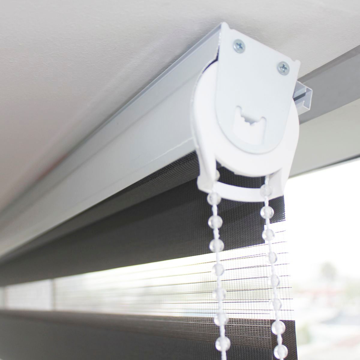 VINCENZI - Cortina Roller Duo 2 X 2.4M Gris Y Beige Vincenzi