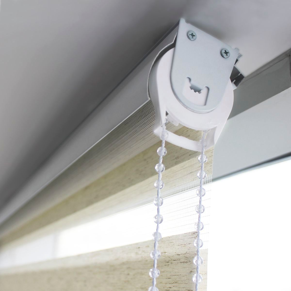 VINCENZI - Cortina Roller Duo Lino Blanco Oats 140x240cm