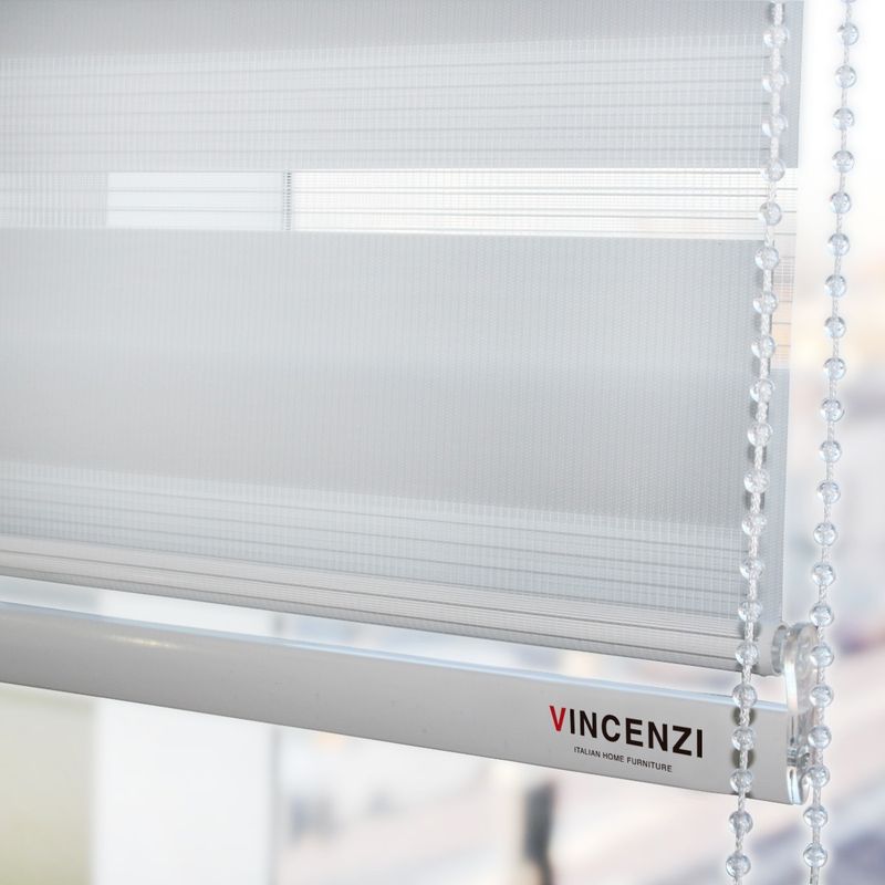 VINCENZI - Cortina Roller Duo 1.5 X 2.4M Blanca Vincenzi