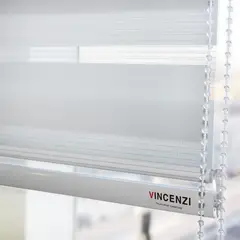 VINCENZI - Cortina Roller Duo 1.5 X 2.4M Blanca