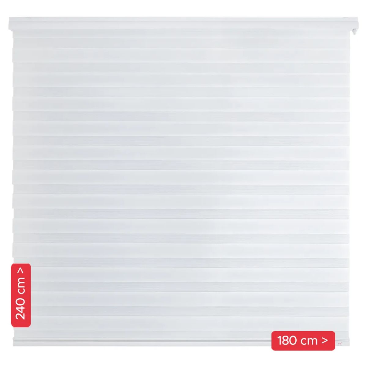 VINCENZI - Cortina Roller Duo Blanca 180x240cm