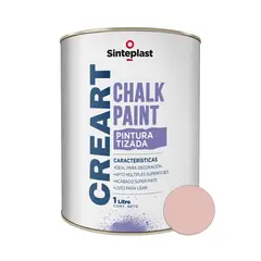 SINTEPLAST - Pintura Tizada para Melamina Rosa Rococó 1 LT