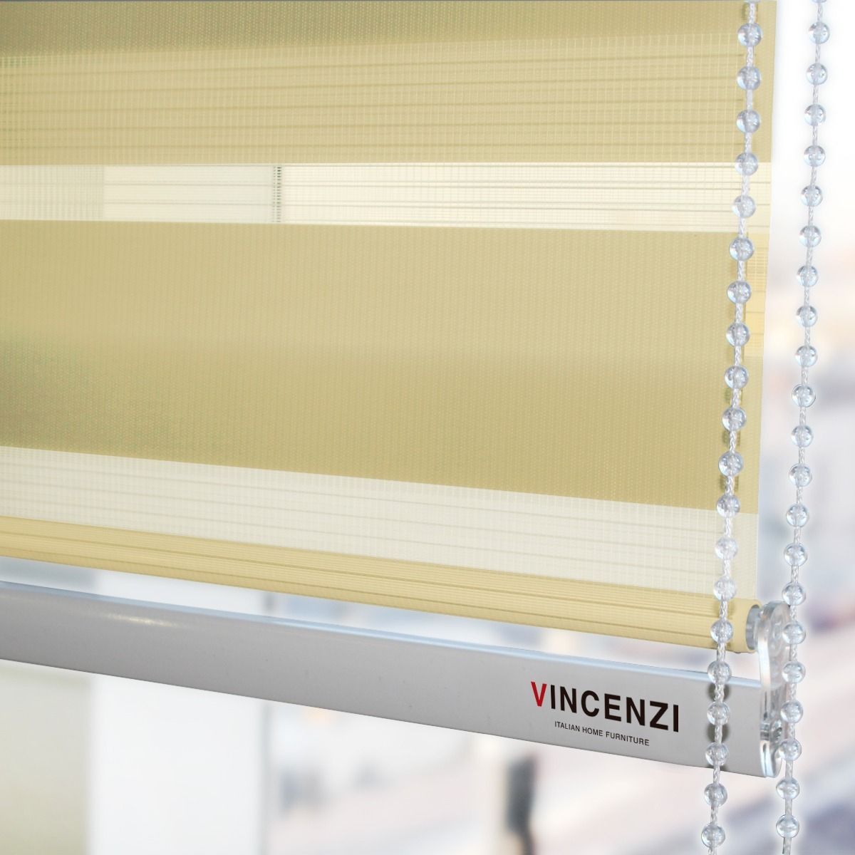 VINCENZI - Cortina Roller Duo Beige 140x240cm