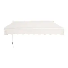VINCENZI - Toldo con brazo retractil Terrazas 3x25 Mts Blanco
