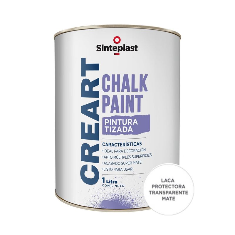 SINTEPLAST - Pintura Tizada para Melamina Laca Protectora 1 LT