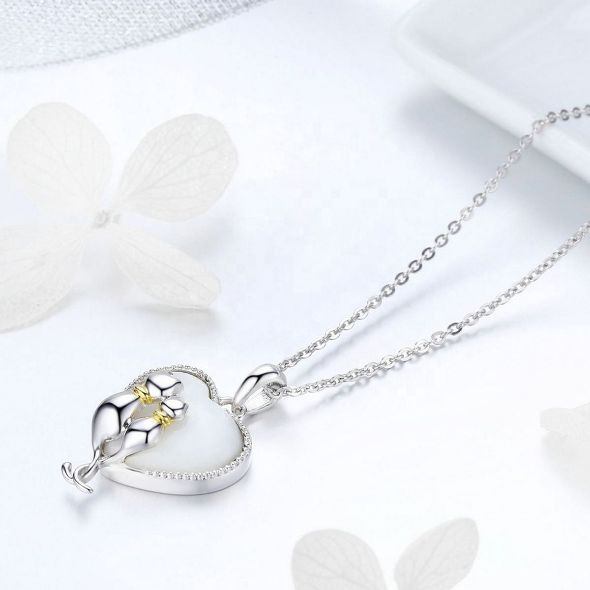 GENERICO - Collar plata 925 gato opalo mujer regalo gatito
