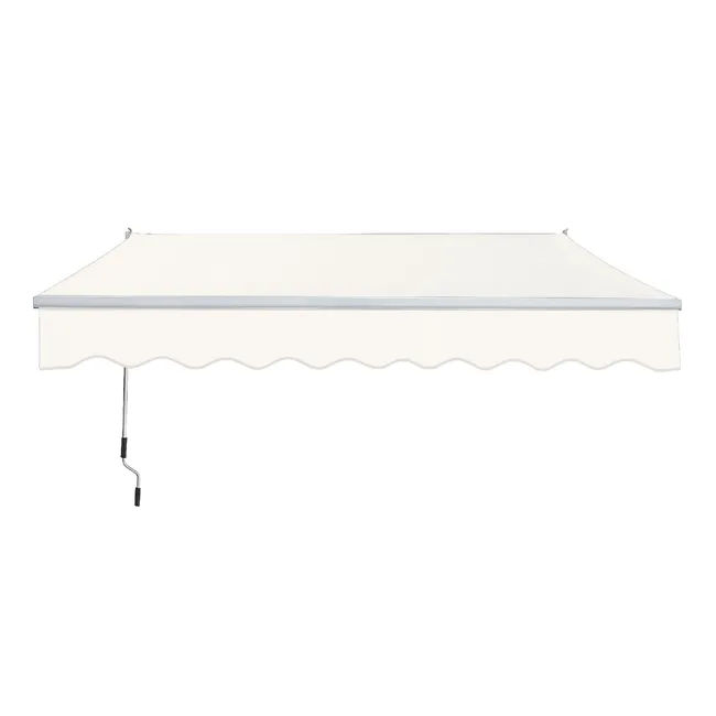 VINCENZI - Toldo con brazo retráctil Terrazas 4x25 Mts Blanco