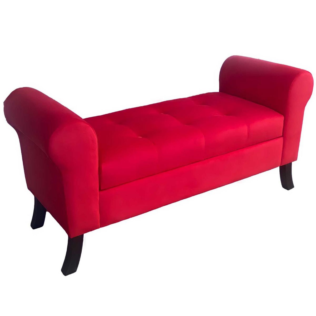 GENERICO - Banqueta Baúl Alejandria Color Rojo