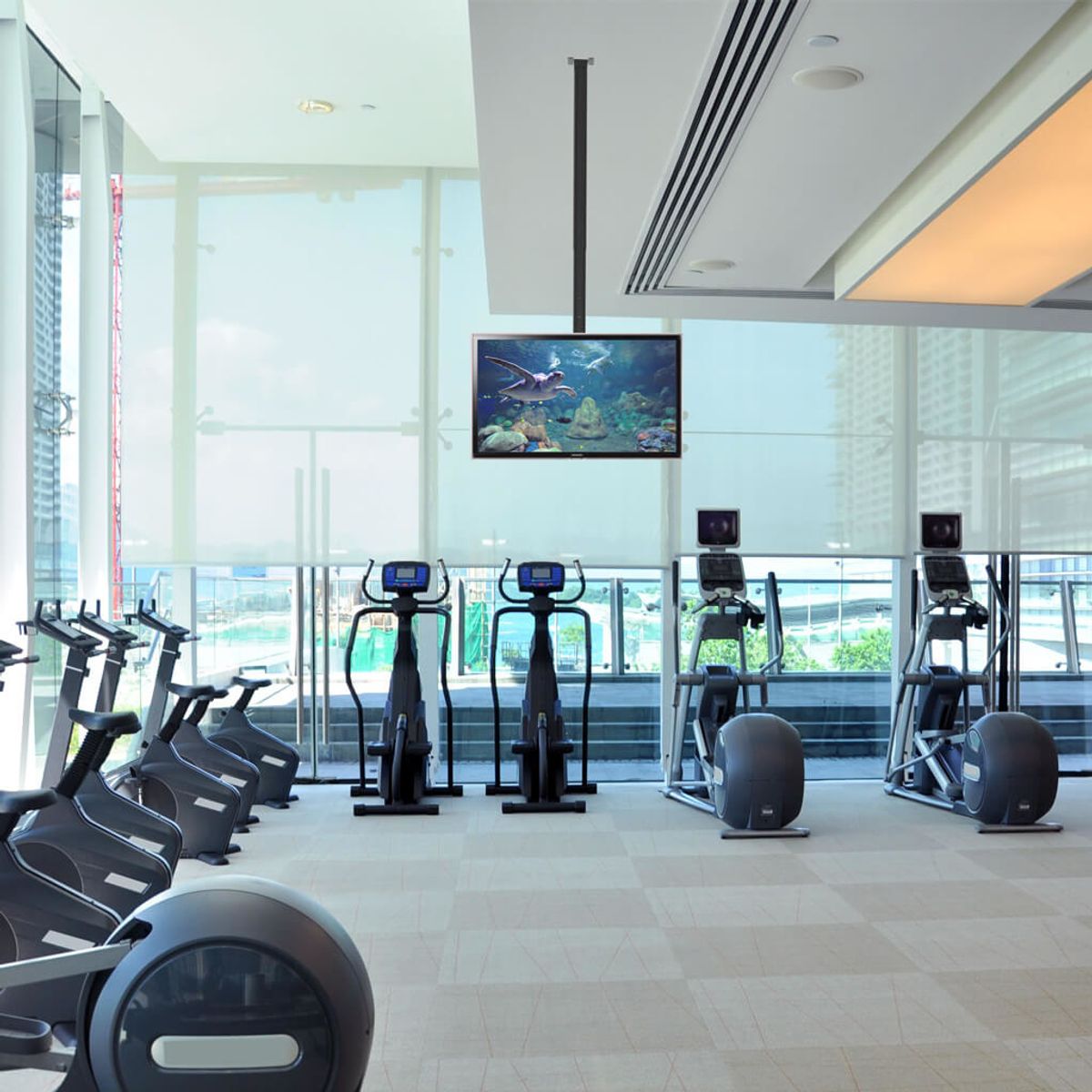 BRASFORMA - Soporte TV de Techo 10 a 80 - 360° - Inclinable