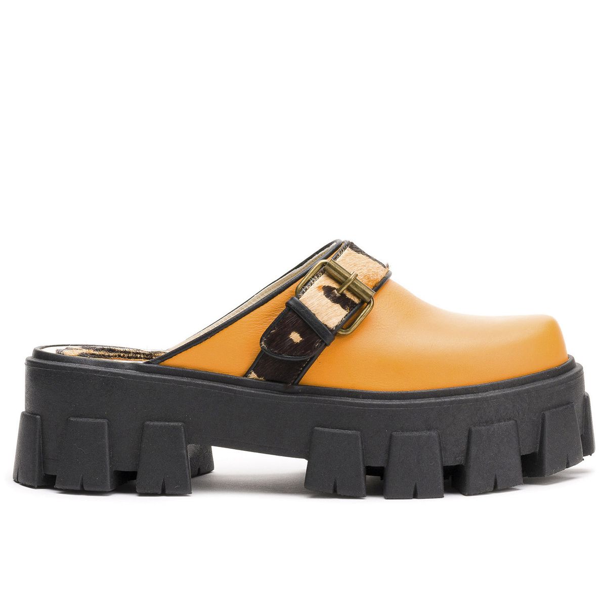 SUAVECITO - Zueco Cuero Chita Naranjo Suavecito