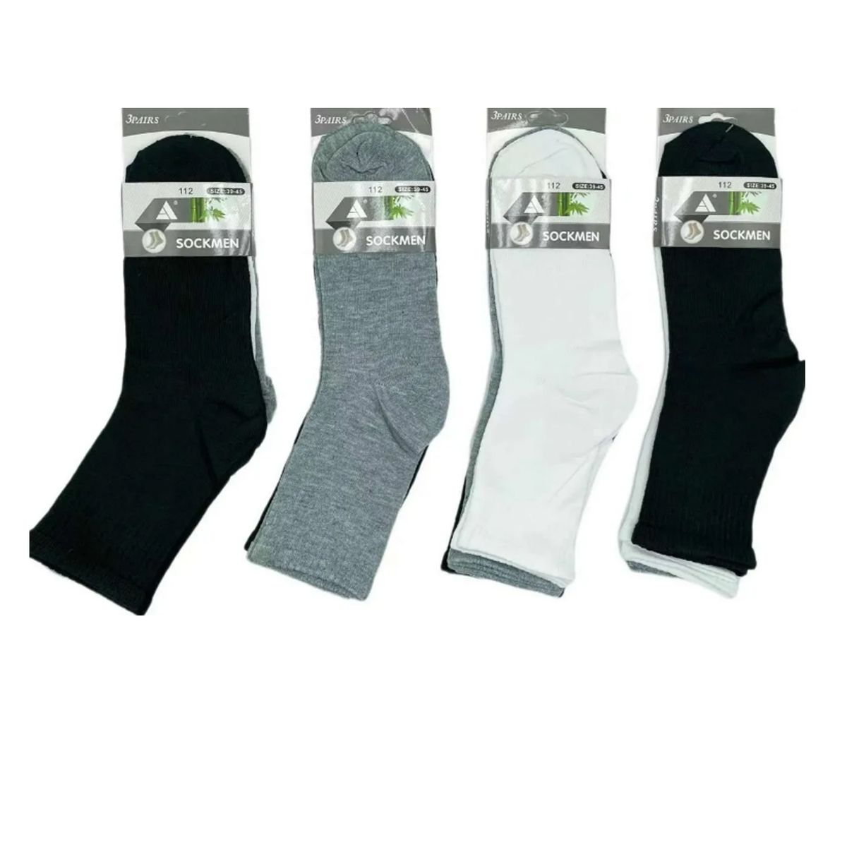 EVERSO - 12 Pares Calceta Deportiva Hombre Media Caña01