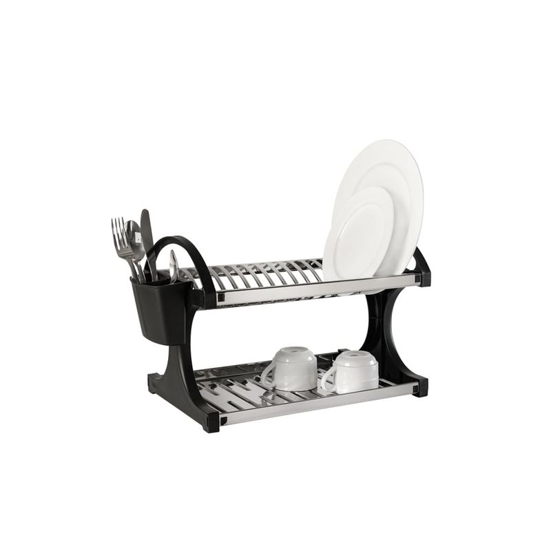 BRINOX - ESCURRE PLATOS 16 PLATOS EN ACERO INOXIDABLE NEGRO 2104/211