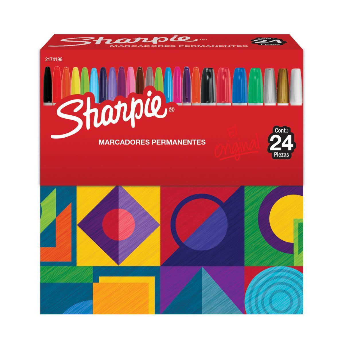SHARPIE - Marcadores Sharpie Puntas Surtidas Set 24 Colores