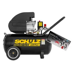 SCHULZ - Kit de Compresor de aire 2HP, 50 litros + Set 8 Accesorios.