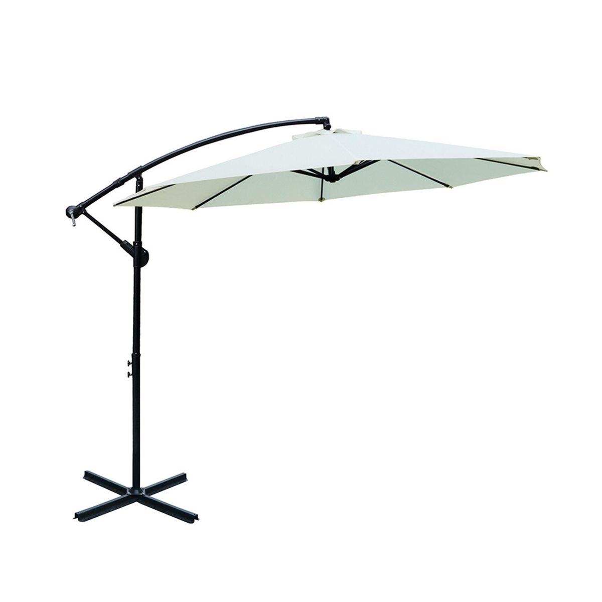 SOMBRATEC - Quitasol lateral colgante 3 m gris claro