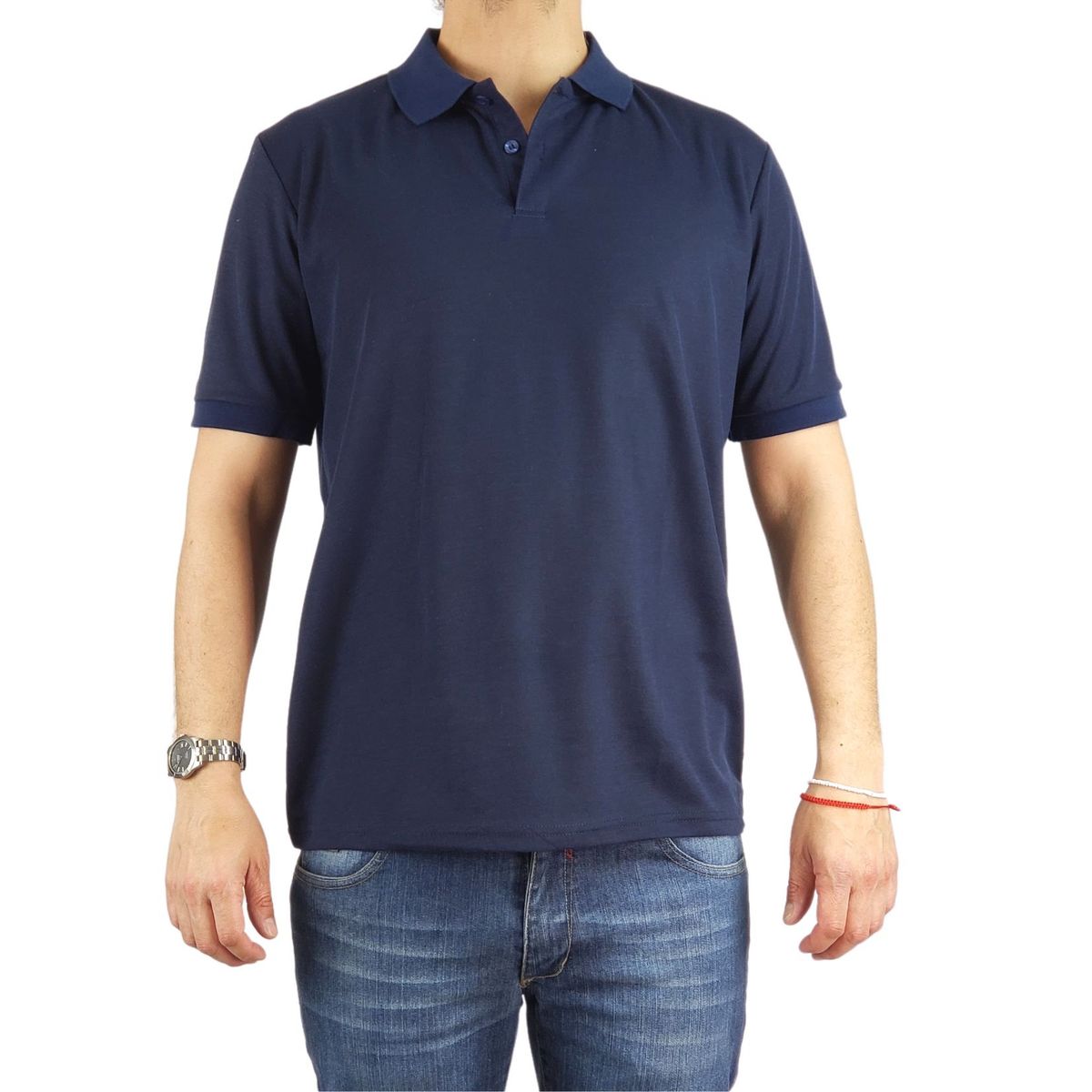 LIKE SHOP - Polera Piqué Hombre Textura Suave 001