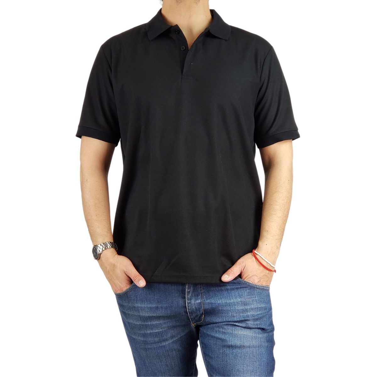 LIKE SHOP - Polera Piqué Hombre Textura Suave 001