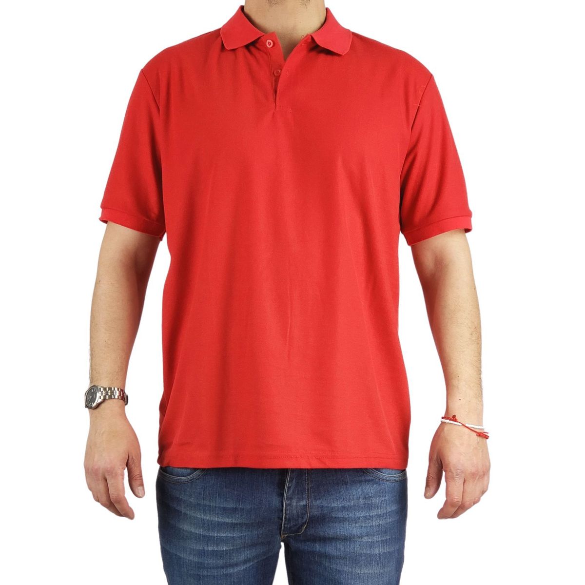 LIKE SHOP - Polera Piqué Hombre Textura Suave 001