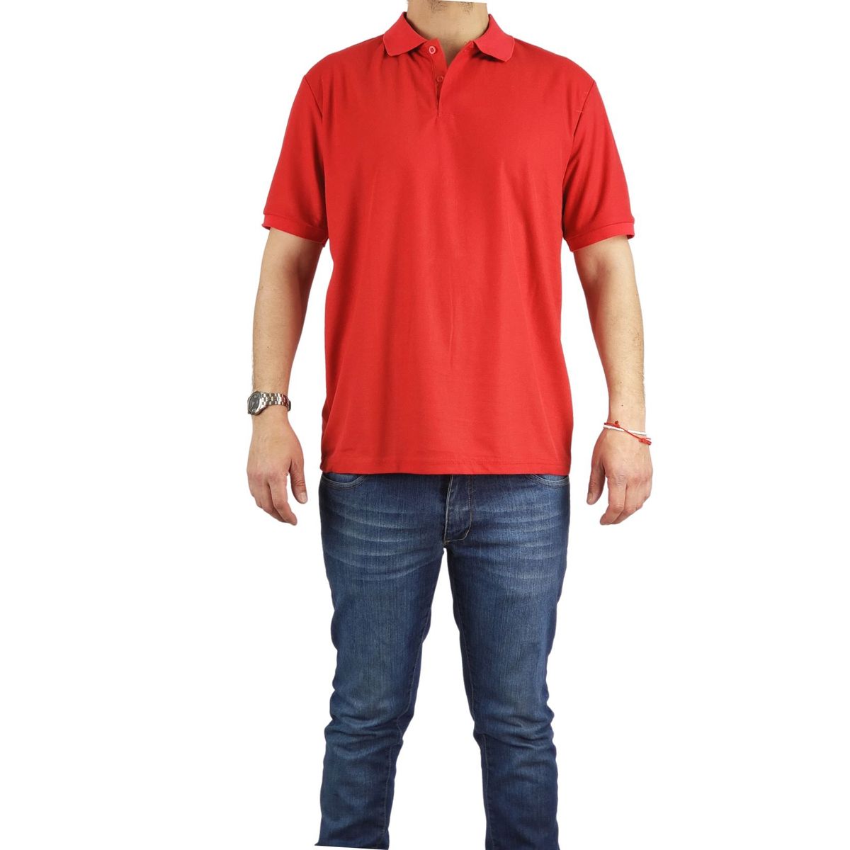 LIKE SHOP - Polera Piqué Hombre Textura Suave 001