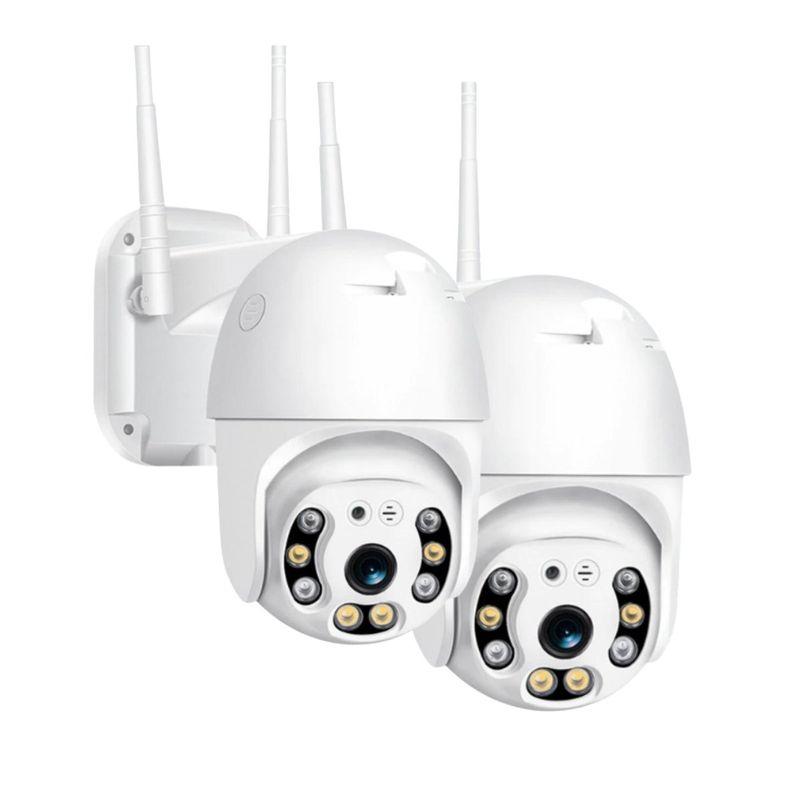 CHILE TENDENCIA - Pack x2 Camara De Seguridad Inalambrica Wifi Full HD