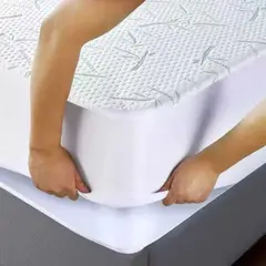 VALENCIA SMITH HOME TEXTILE - Cubrecolchón Antibacterial Bambú 2 plazas
