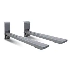 BRASFORMA - SOPORTE PARA HORNO MICROONDAS AJUSTABLE 30KG PLATA SBR37