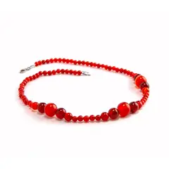 MCPTIENDATALLER - Collar de piedras cornalina detalles