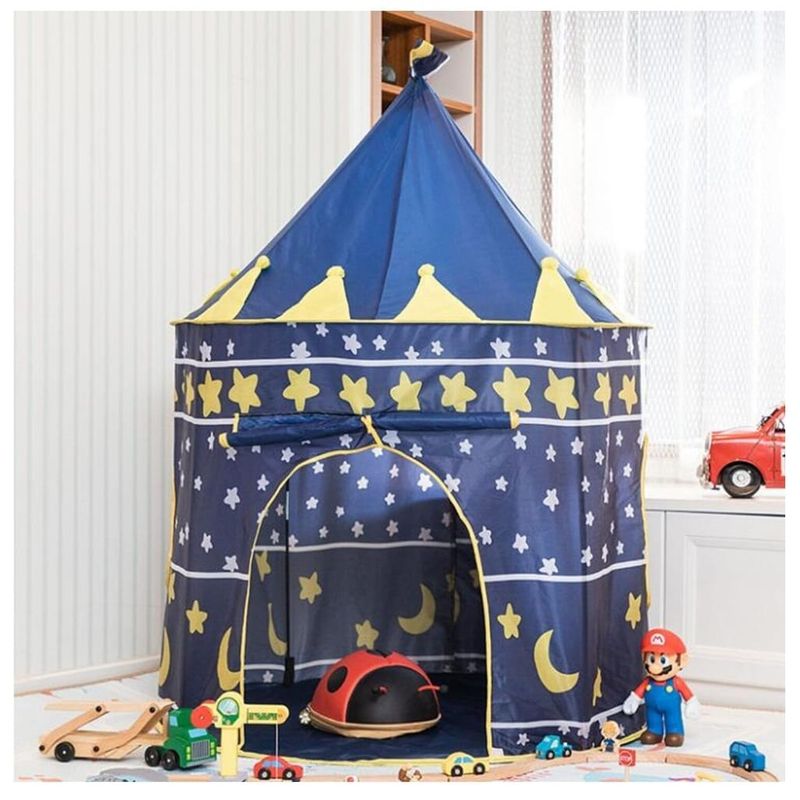 GENERICO - Carpa Castillo Plegable - Juego Infantil Color Azul