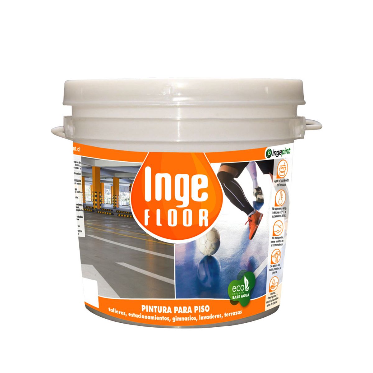 INGEPINT - Pintura sello para piso base agua 1 gl incoloro