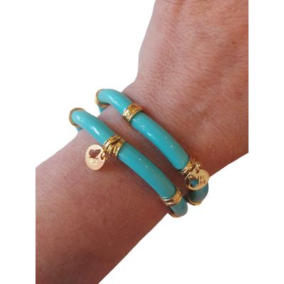 Imagen 2 del producto Conjunto de 2 pulseras resina y metal neon