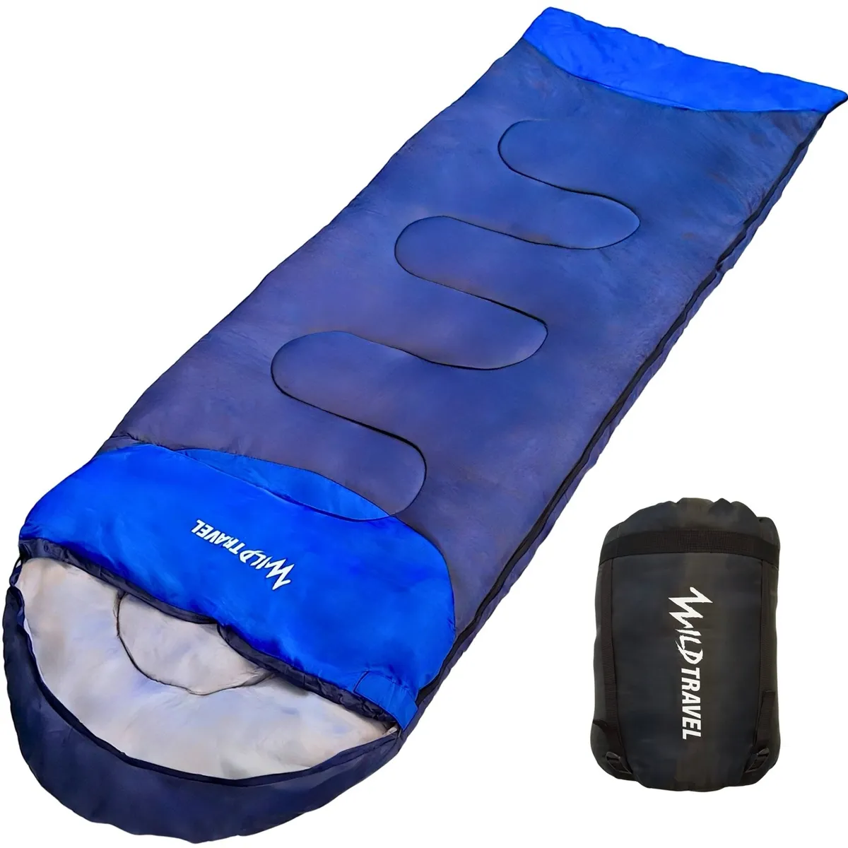 WILD TRAVEL - Saco De Dormir Extremo Wild Travel -15° 10° Azul 1800g